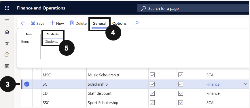 Approve or reject discount — the Students tab with a student record selected