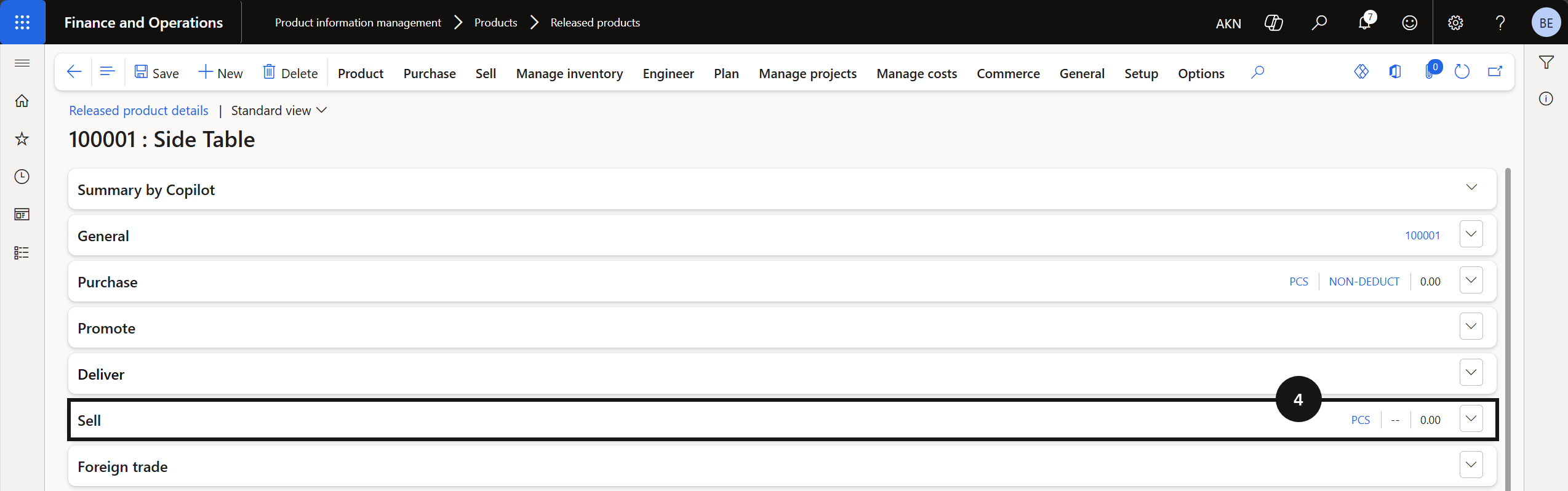 Assign Early Payment Discounts to Products — the Sell section with the Early payment discount field visible