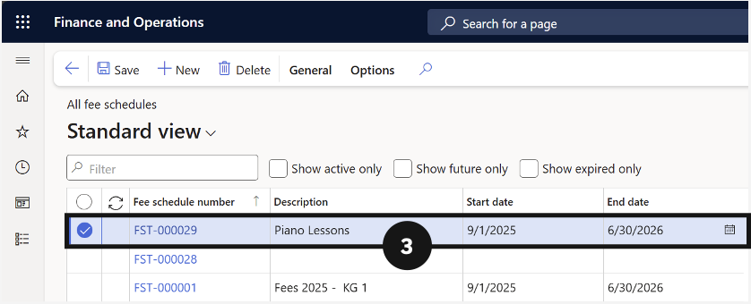 Enable Session-Based Invoicing — A selected fee schedule template