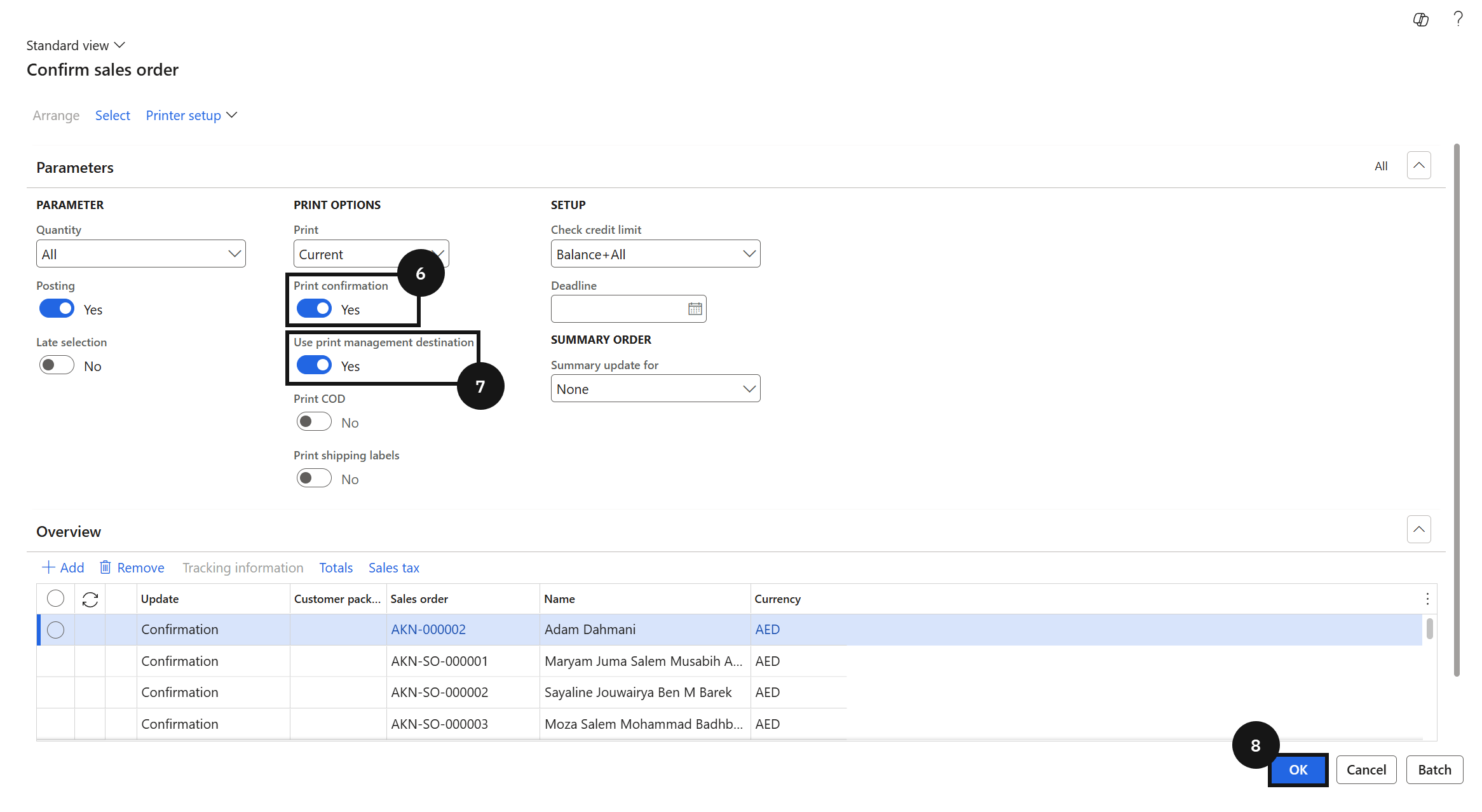 Generate Proforma Invoice Documents in Bulk — the Batch processing option in the background run settings