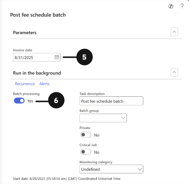 Post Fee Invoices Creation 2