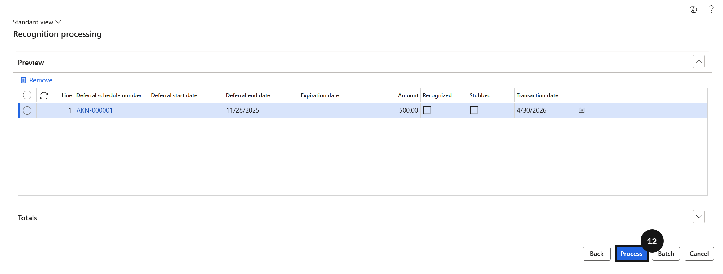 Recognise a Specific Invoice — the Audit trail and Voucher transaction buttons for post-processing verification