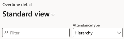 Attendance type field with Hierarchy selected