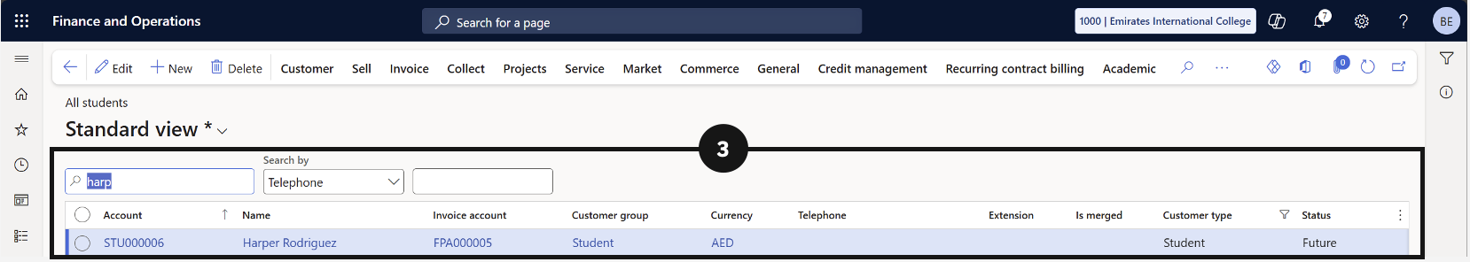 View Visa Details on a Student — the student record with the Other Information tab expanded showing visa fields